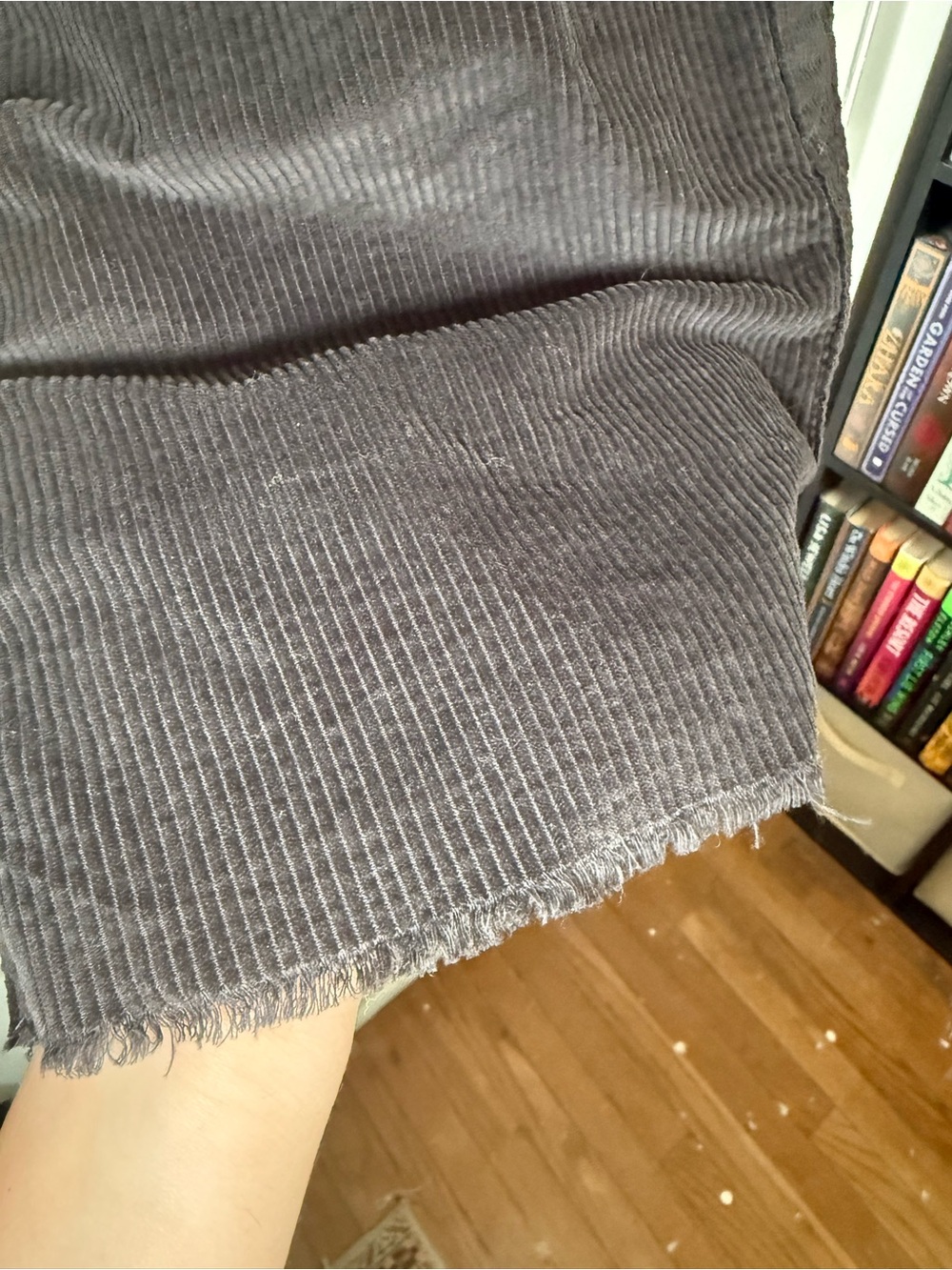 American Eagle Outfitters Black Corduroy Overall Mini Dress 90’s Grunge Fall M - Picture 10 of 13